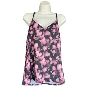 Ted Baker London Pink Floral Satin Camisole Top nwot gorgeous lace back